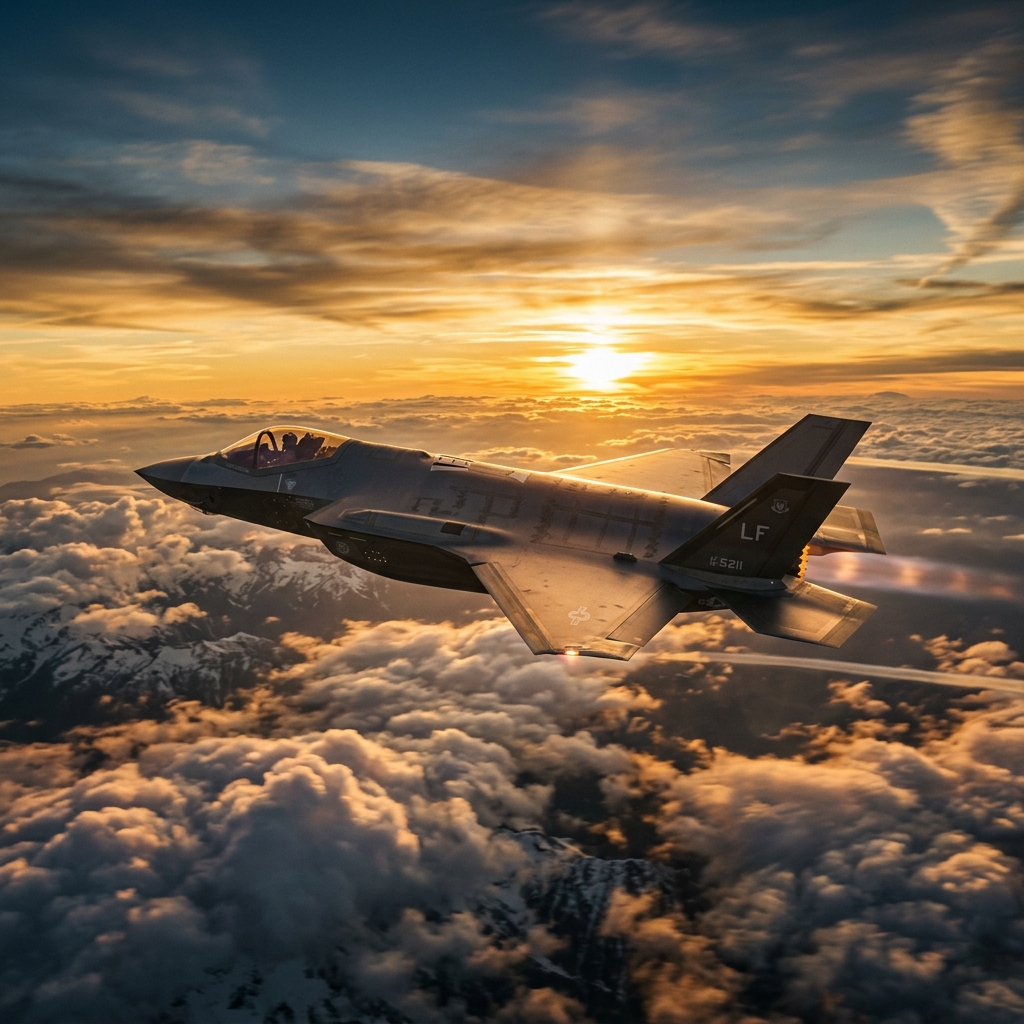 Stealth fighter jet